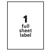 Avery Full-Sheet Labels with TrueBlock Technology Inkjet 8 1/2 x 11 White 100/Box 8465 - image 4 of 4