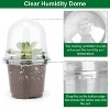iMountek"30Pcs Seed Starter Pots with Domes – PET Nursery Containers with Drain Holes for Plant Propagation"Transparent - 3 of 4