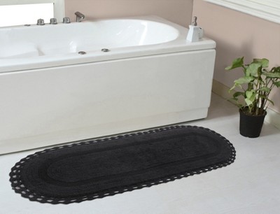 Hampton Crochet Collection Cotton Reversible Tufted Bath Rug - Home Weavers