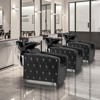 Karl Home Electric Shampoo Bowl and Chair Backwash Unit with Reclining Legrest - 2 of 4