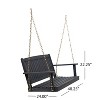PAGED Swing Chair Outdoor, 2-Seater Hanging Bench With Chains, Patio Furniture Swing For Backyard Garden Poolside - 3 of 4