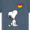 Boys' - Peanuts - Snoopy Rainbow Heart Short Sleeve Graphic T-Shirt - 2 of 4
