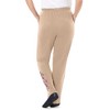 Woman Within Women's Plus-Size 7-Day Knit Embroidered Straight-Leg Pull-On Pants - 3 of 3