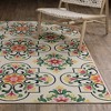 Captiv8e Designs Hilo Floral Medallions Ivory Indoor/Outdoor Rug - 4 of 4