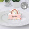Big Dot of Happiness Hello Rainbow - Boho Baby Shower and Birthday Party Tent Buffet Card - Table Setting Name Place Cards - Set of 24 - 2 of 4