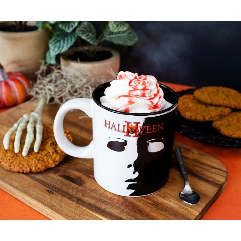 Silver Buffalo Halloween II Michael Myers Face Ceramic Mug | Holds 20 Ounces, 4 of 7