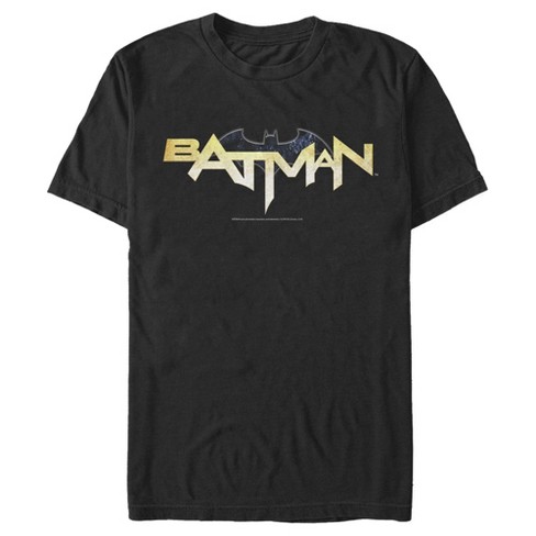 Men's Batman Logo Messy Text T-shirt : Target