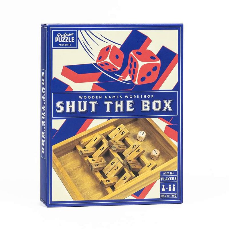Professor Puzzle USA, Inc. Shut the Box | Classic Wooden Family Board Game, 2 of 4