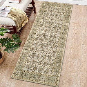 Area Rugs Washable Rugs for Living Room Vintage Boho Large Rugs Non Slip Indoor Soft Distressed Lightweight Carpet - 1 of 4