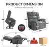 Dual Motor Infinite Position Large Power Lift Recliner Chair with Heat, 8-Point Massage, and Medium-Firm Heavy-Duty Design - 2 of 4