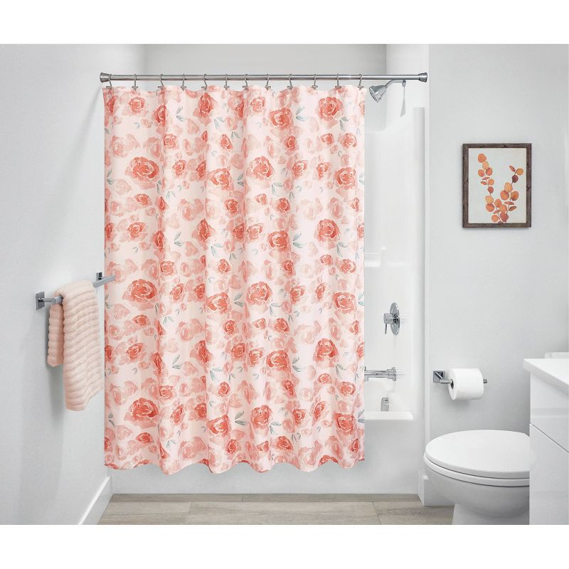 iDESIGN Water Color Floral Shower Curtain, 2 of 3