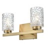 Elegant Lighting Cassie 14 inch Wall Sconce in Satin Gold - 3 of 4