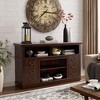Bella Depot 60''W Retro TV Stand with Storage for TVs up to 65'', Mid Century Modern Entertainment Center with Shelf - 3 of 4