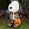 Gemmy Lighted Blow Mold Outdoor Decor Halloween Snoopy 24" Peanuts, Multi - 2 of 2