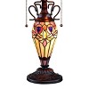 Chloe Lighting Serenity Tiffany-Style Dark Bronze 3 Light Double Lit Table Lamp 16" Shade - 4 of 4