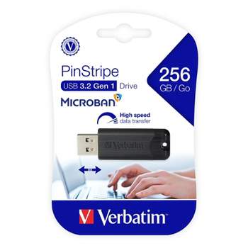 Verbatim PinStripe 256GB USB 3.0 Flash Drive 49320