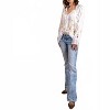 Women's Viscose Embroidered & Cutwork Button Front Blouse - PAPARAZZI - 3 of 3