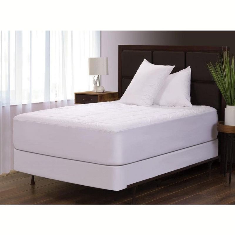 CIRCLESHOME Ultra-Plush Down Alternative Cotton Top Mattress Pad for Comfort & Protection, 2 of 5