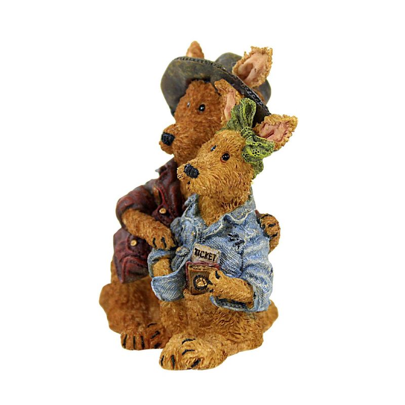 Boyds Bears Resin 3.0 Inch Joey & Alice Outback...The Trekkers Noah's Ark Bearstone Kangaroo Animal Figurines, 2 of 4