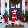 Merry Christmas Doormat Buffalo Plaid Welcome Mat Winter Holiday Door Mat - 3 of 4