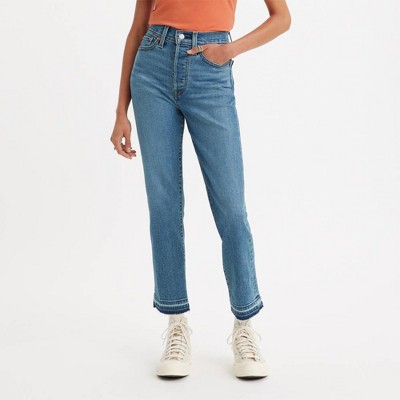 Levi's® Women's High-rise Wedgie Straight Cropped Jeans - Turned On Me ...