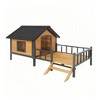 Outdoor Large Wooden Cabin House Style Wooden Dog Kennel - 4 of 4