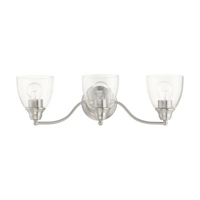 Livex Lighting Montgomery 3 - Light Vanity in  Brushed Nickel