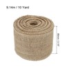 Unique Bargains DIY Crafts Party Decoration Soft Burlap Fabric Wired Ribbon - 2 of 4