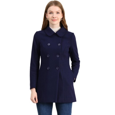 Long womens peacoat best sale