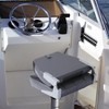 2 Pack Boat Seats Low Back,Stainless Steel Screws Included,With Thickened Sponge Padding and Hinge for Sightseeing Boat,Speedboat, Canoe - 2 of 4