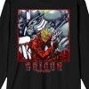 Trigun Vash The Stampede Crew Neck Long Sleeve Black Adult Tee - 2 of 3