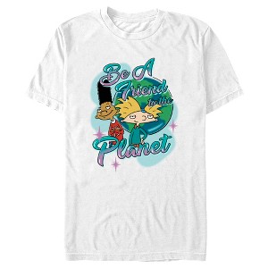 Men's Hey Arnold! Befriend the Planet T-Shirt - 1 of 4