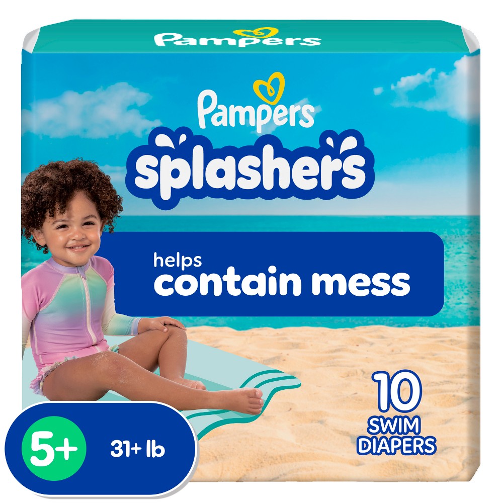 Pampers Splashers Disposable Swim Diapers Convenience Pack - Size 5 - 10ct