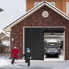 VEVOR Garage Door Screen for Winter, 8x7FT, Garage Door Insulation Kit, Magnetic Thermal Insulated Door Curtain with 300D Oxford Fabric, Black - 2 of 4