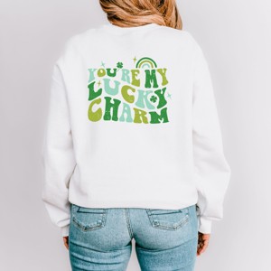 Simply Sage Market You're My Lucky Charm Front And Back Sweatshirt - 1 of 4