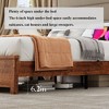 NicBex Queen/King Size Bed Frame with Upholstered Headboard,LED and Charging Station for Adults/Boys/Girls,Brown+Gray - 4 of 4