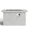 Premium Concrete Outdoor Fire Pit Table with Stainless Steel Burner and Propane/Natural Gas Compatibility for Patio Gatherings - 2 of 4