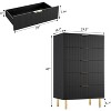 Acekool 5-Drawer Modern Dresser with Gold Handles, Large Storage Chest for Bedroom, Living Room, Hallway Organizer - 2 of 4