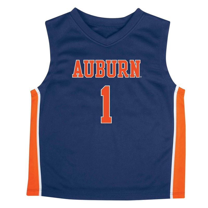 NCAA Auburn Tigers Boys&#39; Toddler Basketball Jersey, 1 of 3