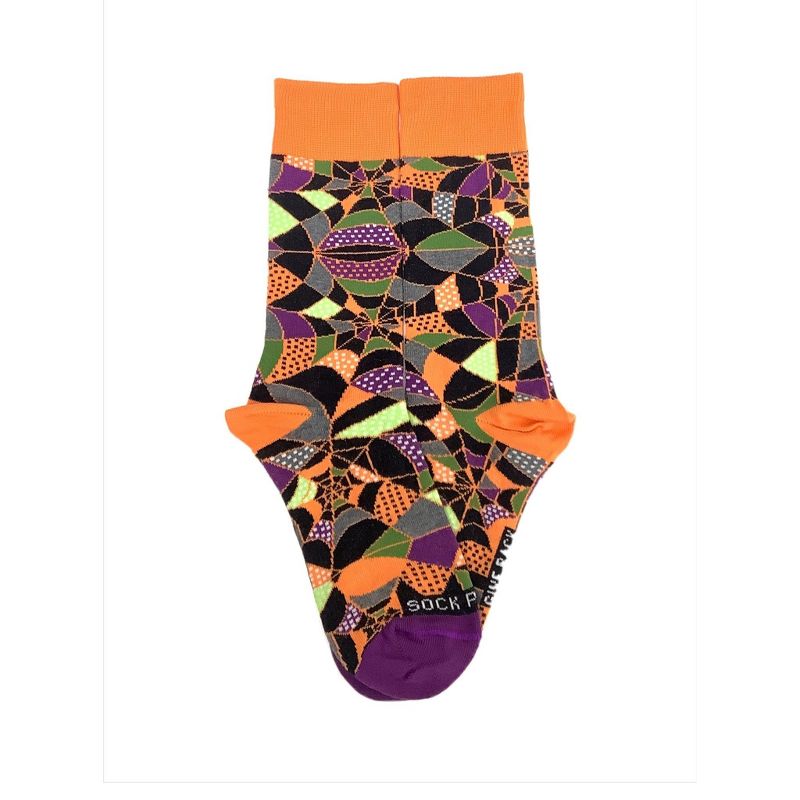 Colorful Spiderweb Pattern Socks (Tween Sizes, Small) from the Sock Panda, 3 of 6