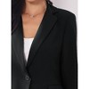 INSPIRE CHIC Women's Business Notched Collar Long Sleeve Front Pockets Work Office Suit Blazers - 4 of 4