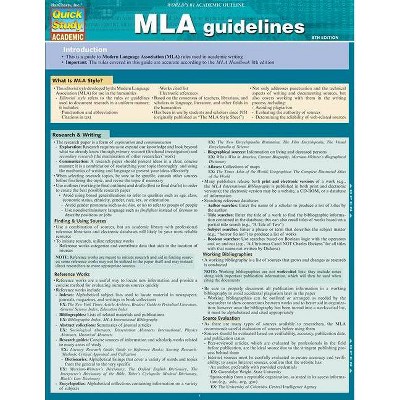 MLA Guidelines - by  Thomas Smith (Poster)