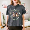 Simply Sage Market Women's Bunnies Floral Wreath Short Sleeve Relaxed Fit Cropped Tee - 2 of 4