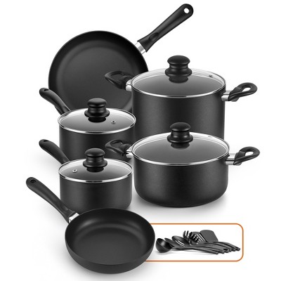SKONYON 16-Piece Hard-Anodized Nonstick Cookware Set, Pots and Pans with Lid
