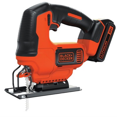 Black & Decker BDCJS20C 20V MAX Brushed Lithium-Ion Cordless Jig Saw Kit (1.5 Ah)