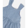 Deux par Deux Girl Multi-Tiered Eyelet Dress Gray Blue - 4 of 4