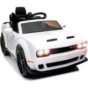Kids Electric Car | Licensed Dodge Challenger Ride-On 12V Battery-Powered Vehicle with Remote, LED Lights, Bluetooth, MP3 for Boys and Girls - 1 of 4