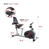 Sunny Health & Fitness Magnetic Smart Recumbent Exercise Bike - Black - 4 of 4