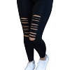 Women's Jacqueline High Waisted Laser Cutout Leggings - Julia Rose - 4 of 4