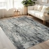 Modern Abstract Area Rug Machine Washable Non Slip Stain Resistant Pet Friendly Perfect for Living Room Bedroom Kitchen - 3 of 4